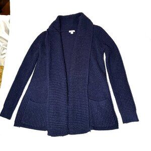 Merona Size Small Navy Blue Cardigan Sweater